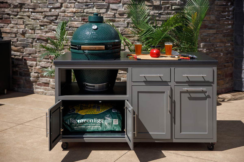 Challenger 2 Piece Coastal 64" Kitchen Island Package with Big Green Large Egg Base (Big Green Egg Not Included) - CD2PCCS-05 4