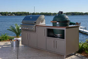 Challenger 3 Piece Coastal 83" Kitchen Island Package with Delta Heat Grill & Big Green Egg base (Big Green Egg Not Included) -CD3PCCS-01 1