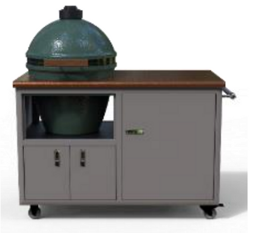 Challenger 48" Torch Ceramic Grill Cart (Fits Kamado Joe Classic II) (Big Green Egg Not Included) - 17CGC-48-17-TB-SV-KJ2 3