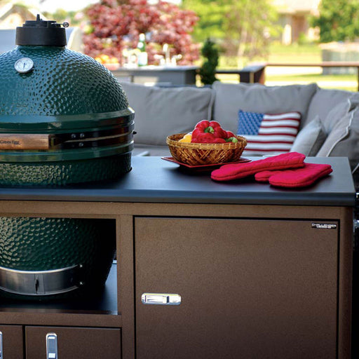 Challenger 48" Torch Ceramic Grill Cart (Fits Kamado Joe Classic II) (Big Green Egg Not Included) - 17CGC-48-17-TB-SV-KJ2