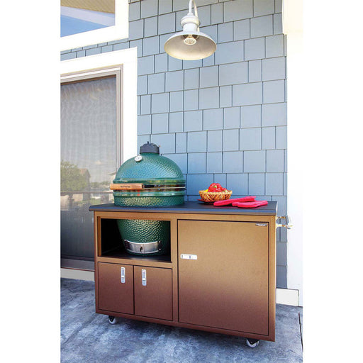 Challenger 48" Torch Ceramic Grill Cart (Fits Kamado Joe Classic III) (Big Green Egg Not Included) - 17CGC-48-25-TB-SV-KJ3