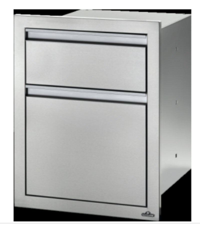 Challenger 5 Piece Coastal 94" Palm Beach Island Package with Grill Base, Side Burner Opening, Access Door Opening and Double Drawer Opening - CD5PCCS-08 3