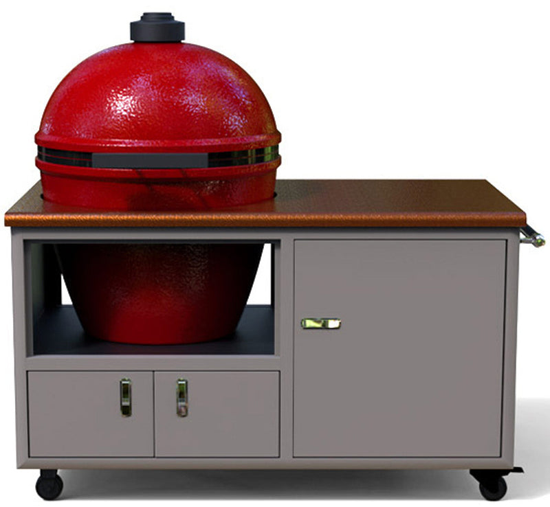 Challenger 54" Torch Ceramic Grill Cart (Fits XLarge Egg) (Big Green Egg Not Included) - 17CGC-54