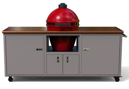 Challenger 76" Torch Ceramic Grill Cart (Fits DBLarge Egg) - 17CGC-76DB