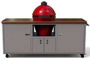 Challenger 76" Torch Ceramic Grill Cart (Fits DBXLarge Egg) - 17CGC-76DB-XL
