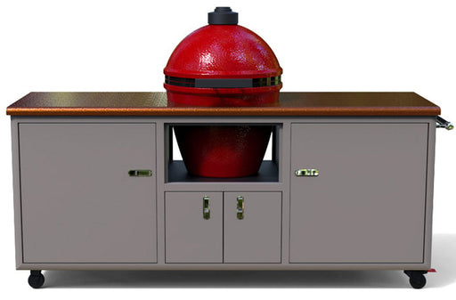 Challenger 76" Torch Ceramic Grill Cart (Fits DBXLarge Egg) - 17CGC-76DB-XL