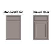 Challenger Coastal Series 64" Kitchen Island with Shaker Doors - COGI-64-KDDW 2