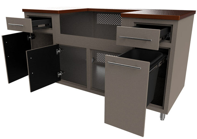 Challenger Coastal Series 67" Kitchen Island - COGI-67.25-DDGW