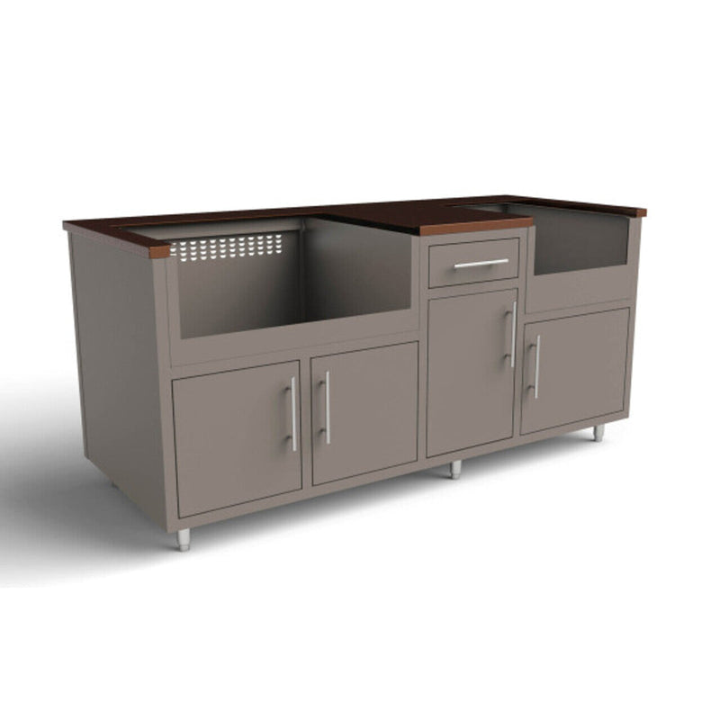 Challenger Coastal Series 76" Kitchen Island - COGI-76.25-GDDB 