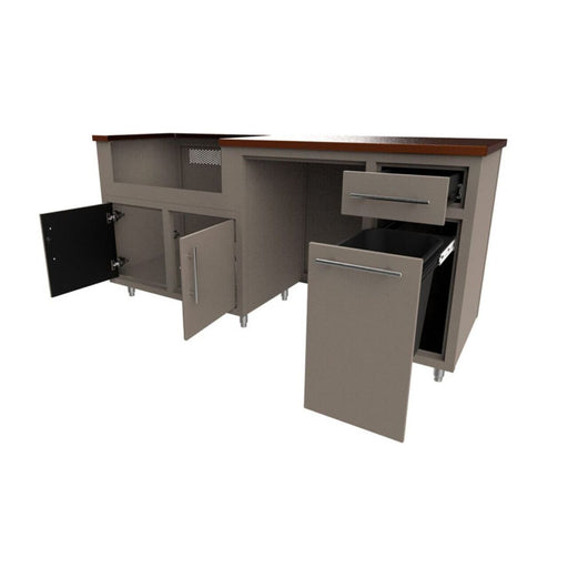 Challenger Coastal Series 76" Kitchen Island - COGI-76.5-GRW 1