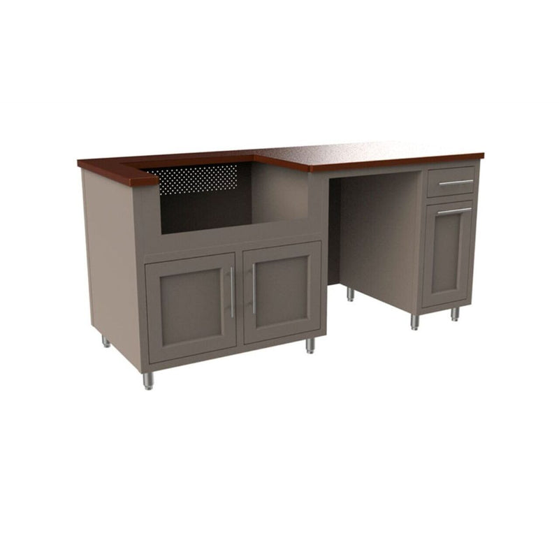 Challenger Coastal Series 76" Kitchen Island - COGI-76.5-GRW 