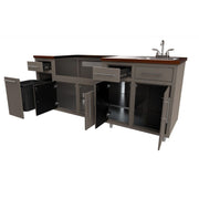 Challenger Coastal Series 80" Kitchen Island - COGI-80.875-WGDDS 1