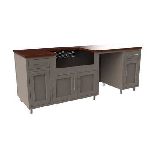 Challenger Coastal Series 90" Kitchen Island - COGI-90.125-WGRDD 