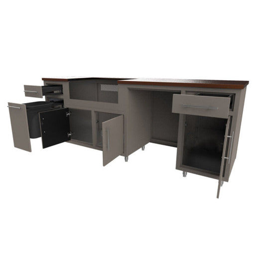 Challenger Coastal Series 93" Kitchen Island - COGI-93.125-WGRDD 1