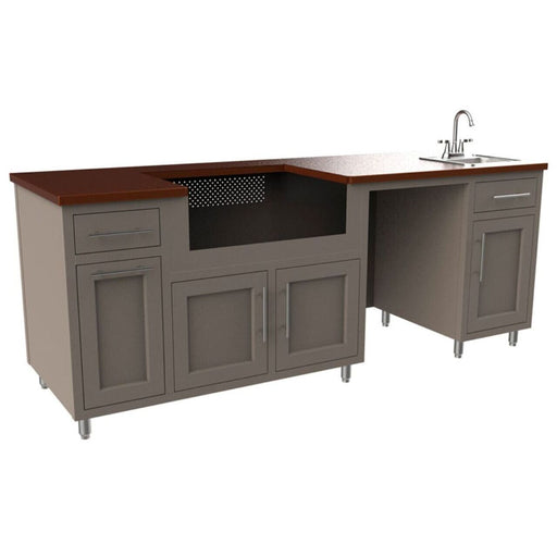 Challenger Coastal Series 93" Kitchen Island - COGI-93.125-WGRS 