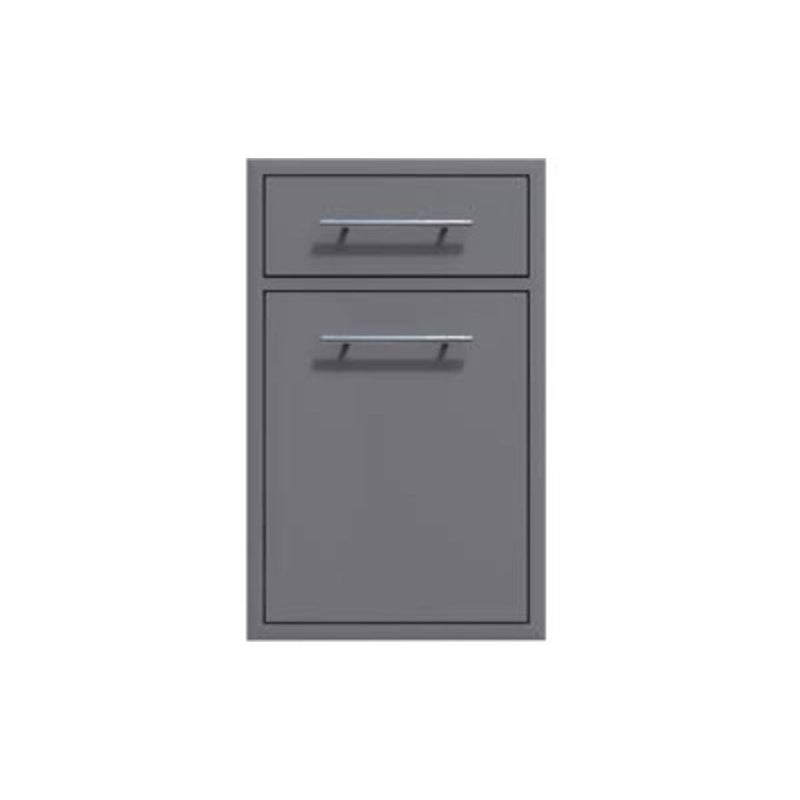 Challenger Designs 18" Canyon Series Waste Bin Pull Out with Drawer - CAN017-F04 
